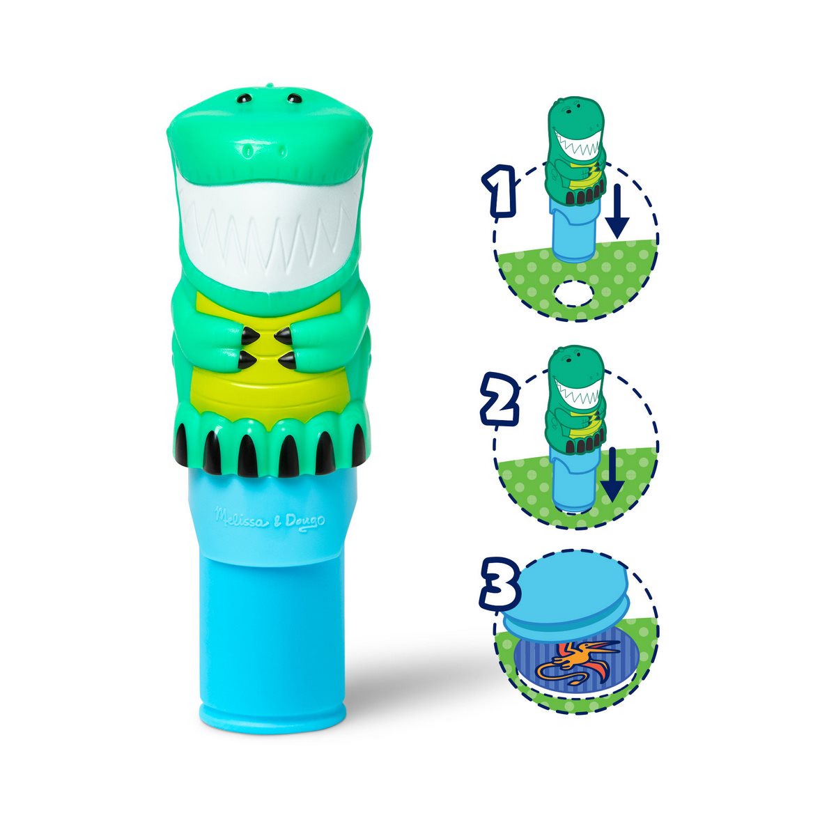 Estampador Wow Con 300 Stickers Melissa & Doug - Dinosaurio
