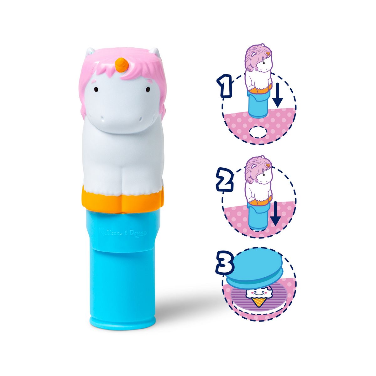 Estampador Wow Con 300 Stickers Melissa & Doug - Unicornio