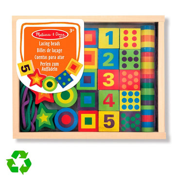 Juego De Encaje De Madera Con Cordones Melissa & Doug
