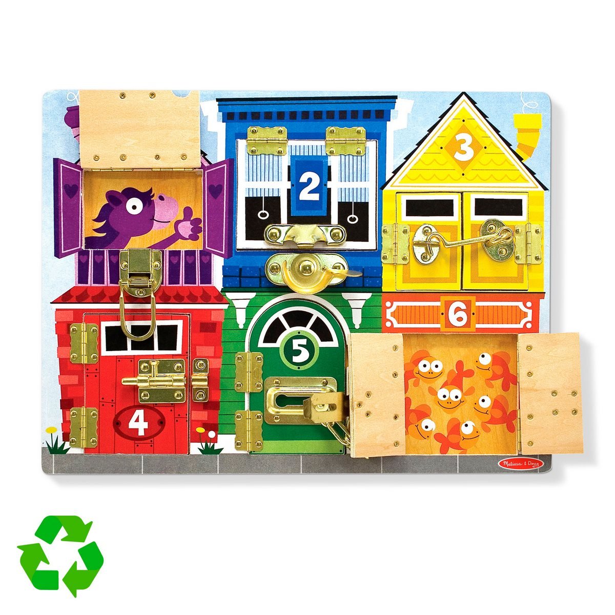 Juego De Pestillos De Madera Melissa & Doug