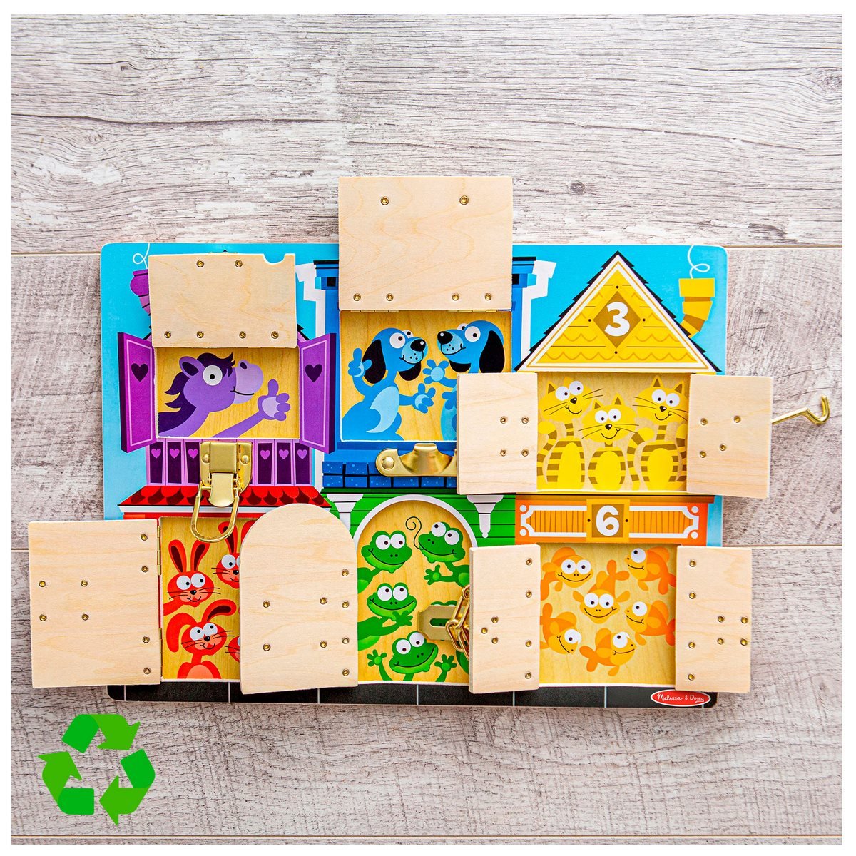 Juego De Pestillos De Madera Melissa & Doug