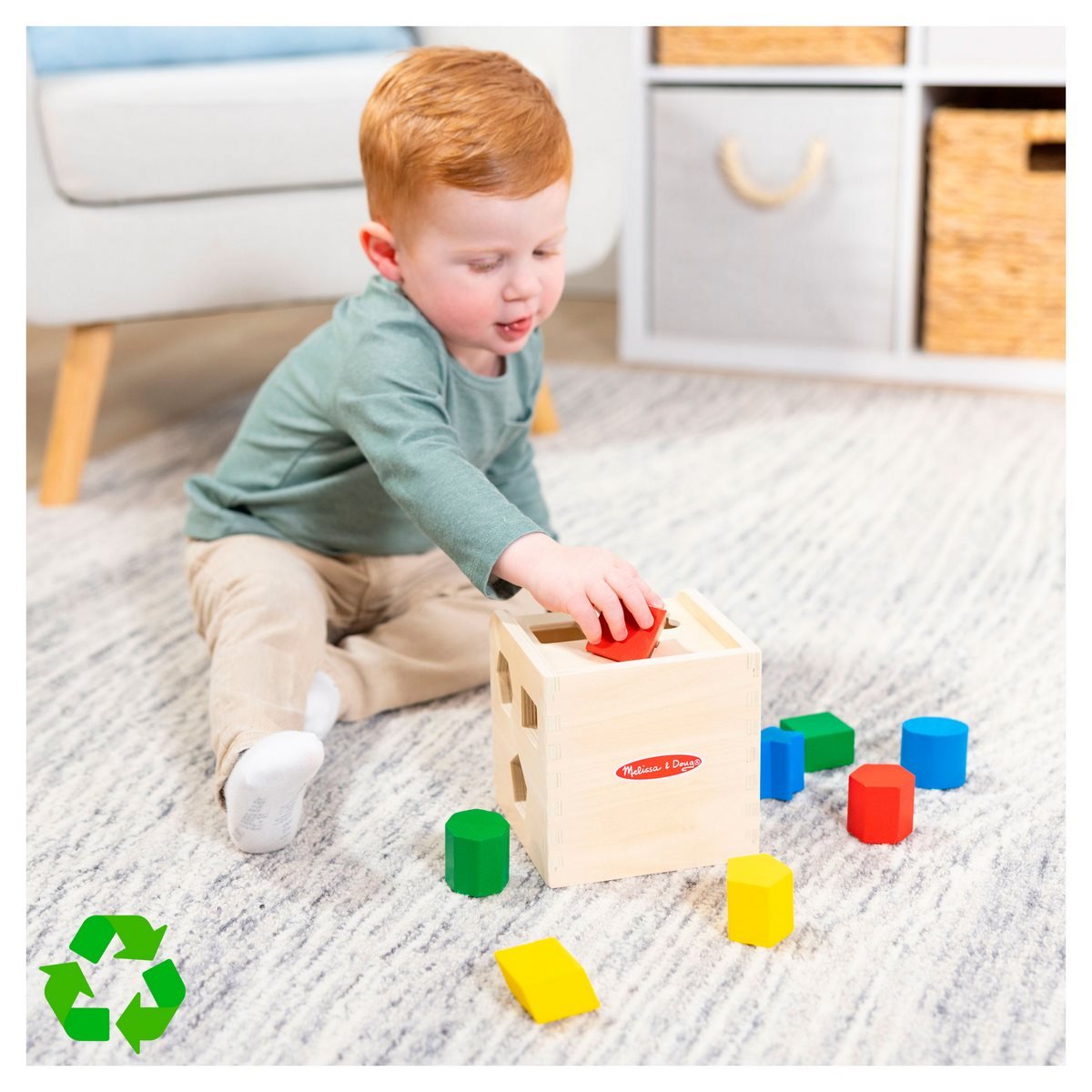 Cubo De Encaje De Madera Melissa And Doug