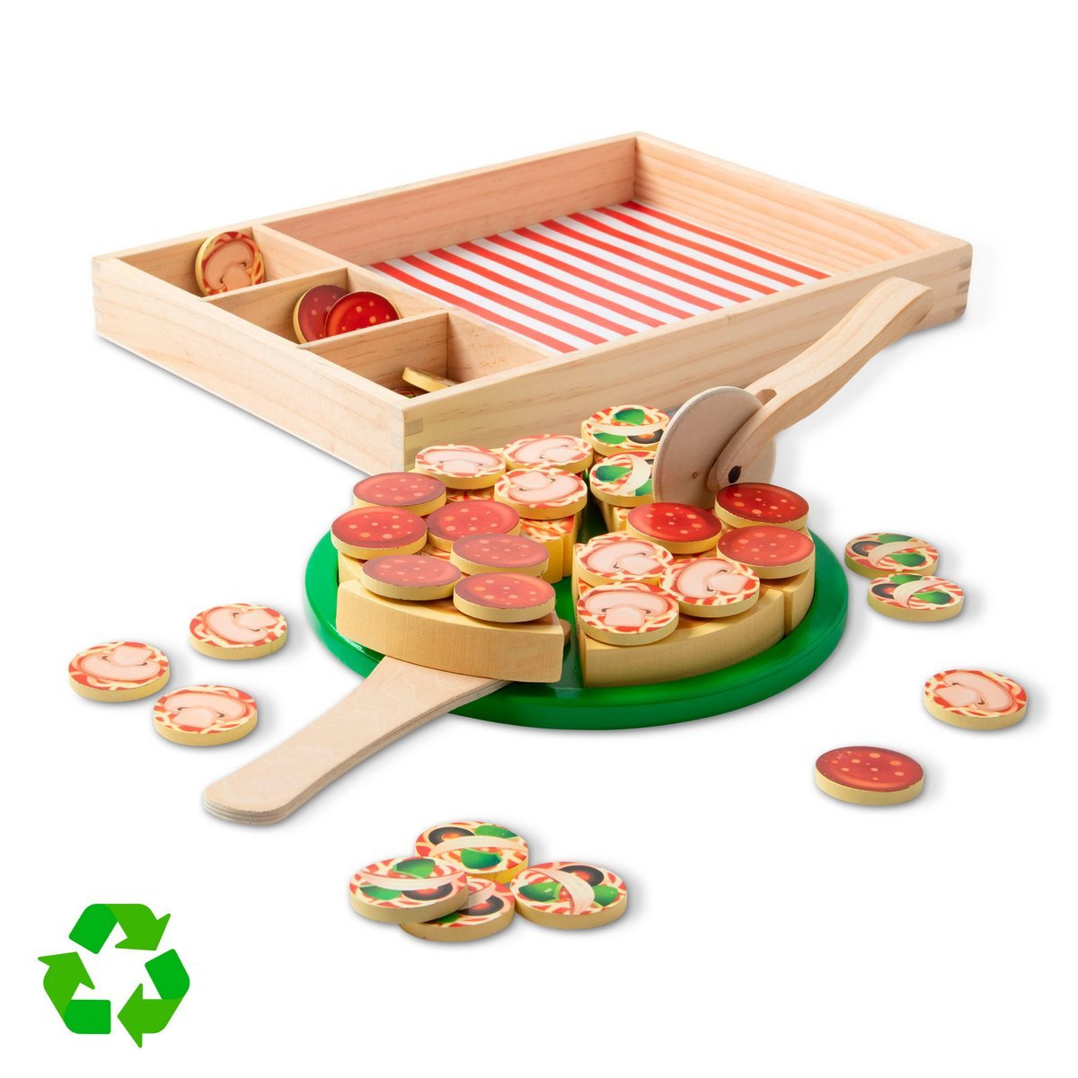 Juego De Pizza De Madera Melissa & Doug