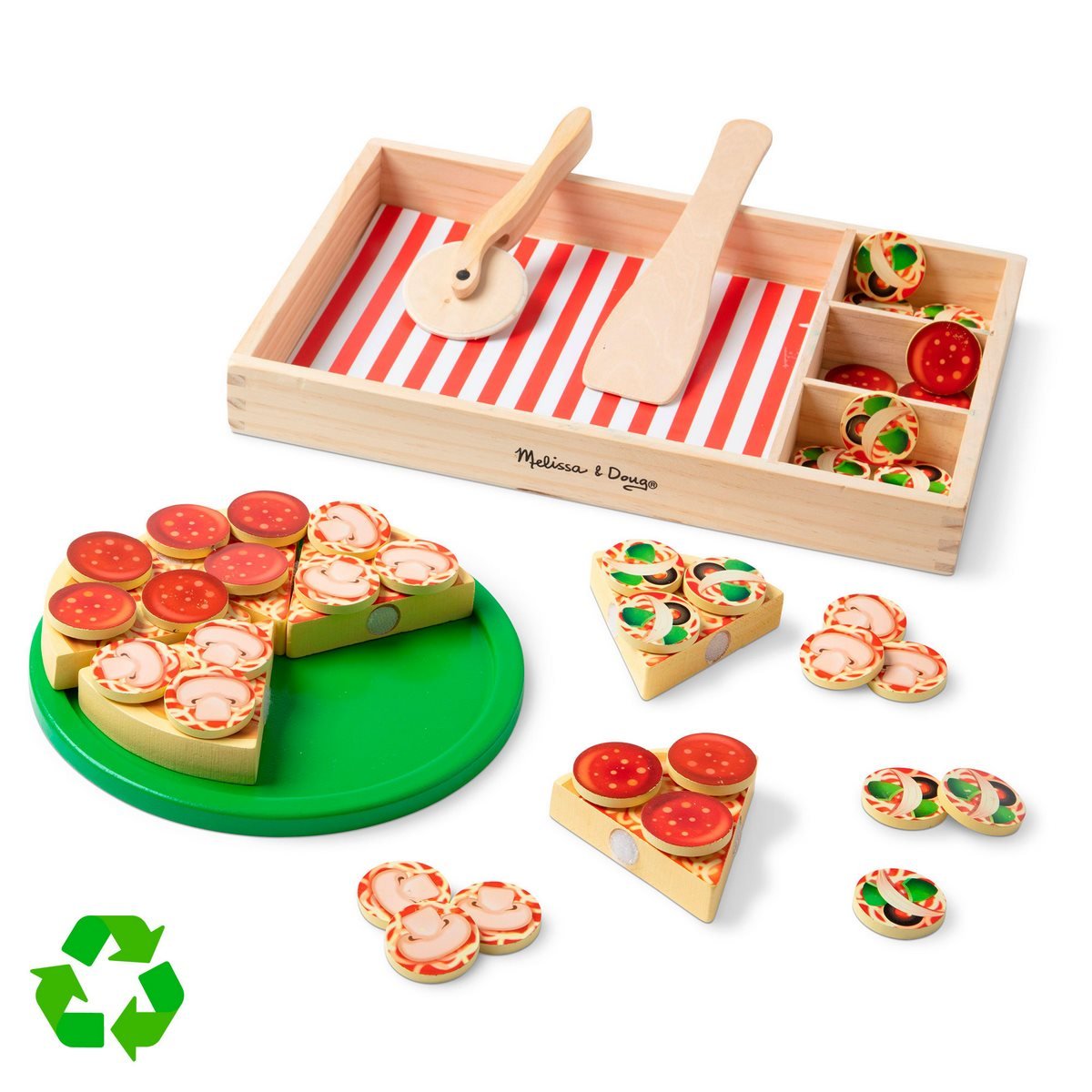 Juego De Pizza De Madera Melissa & Doug