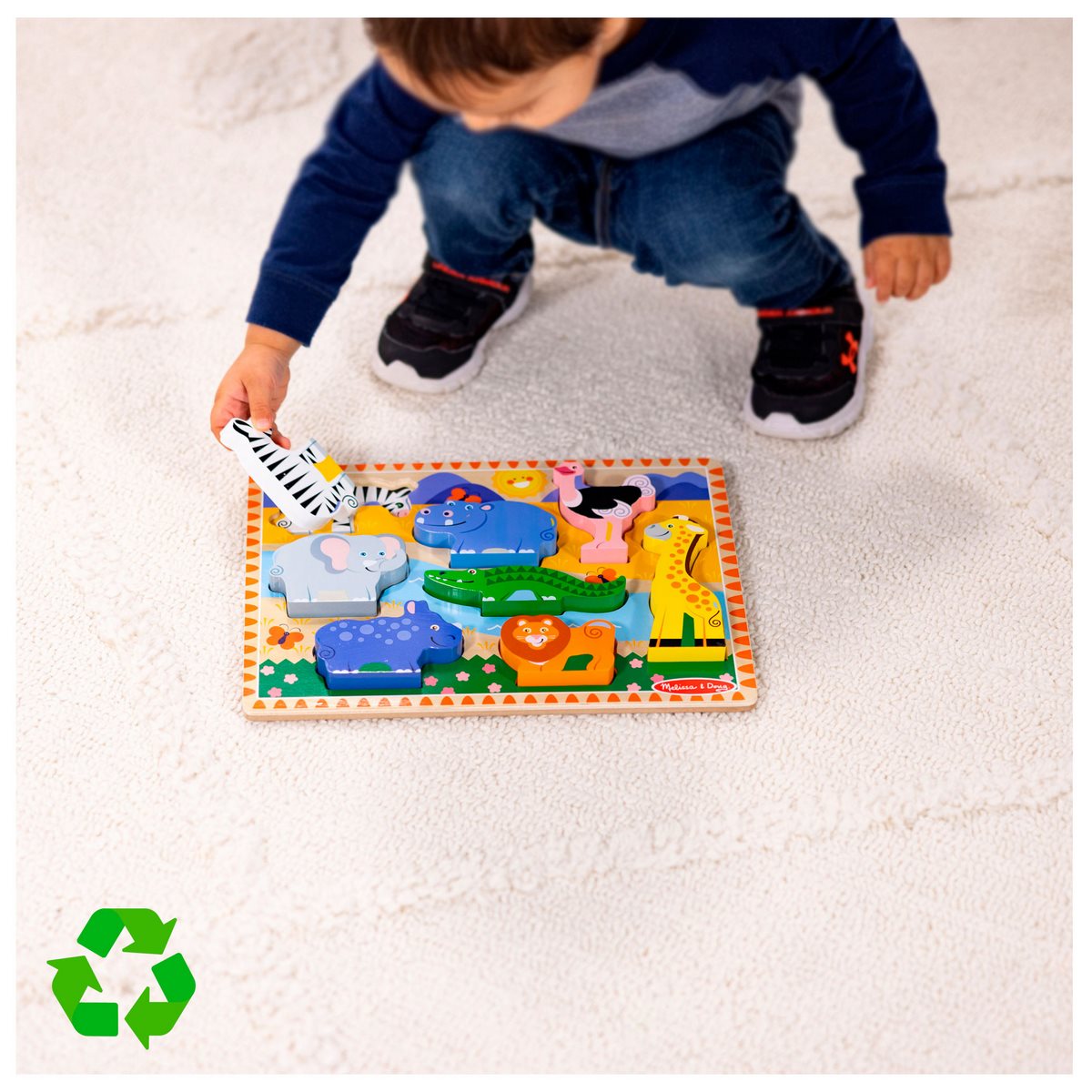 Puzzle Encaje De Madera 3D Melissa & Doug - Selva