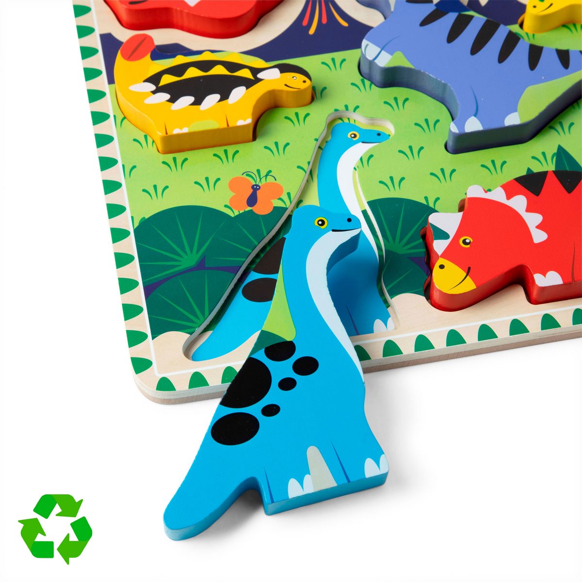 Puzzle Encaje De Madera 3D Melissa & Doug - Dinosaurios