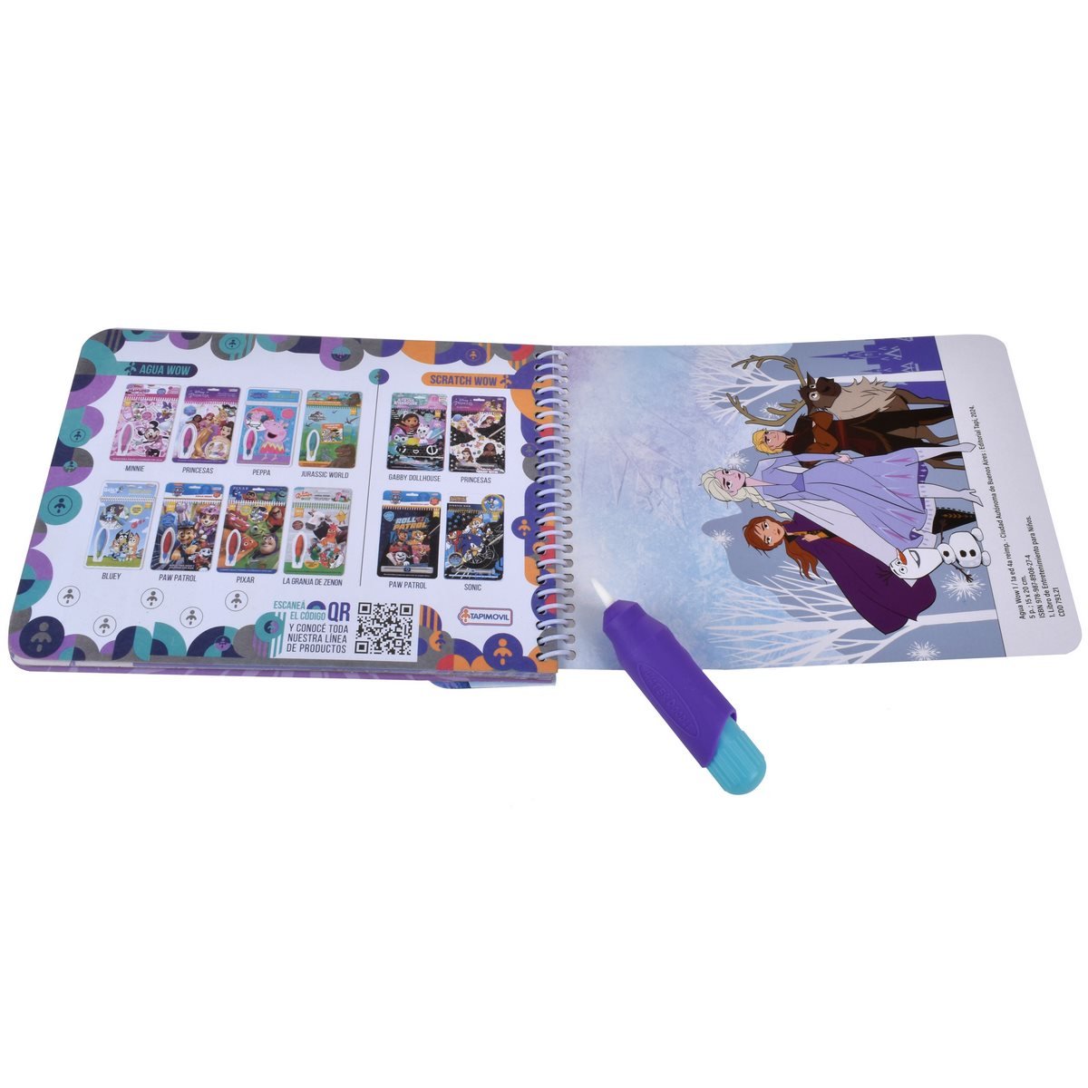 Libro Actividades Con Lapiz Magico Para Pintar Con Agua - Frozen