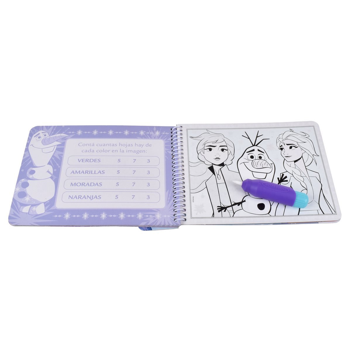 Libro Actividades Con Lapiz Magico Para Pintar Con Agua - Frozen