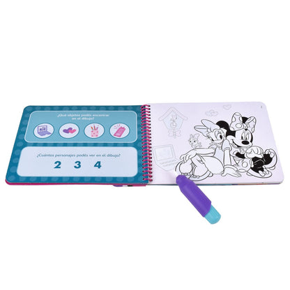 Libro Actividades Con Lapiz Magico Para Pintar Con Agua - Minnie