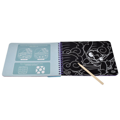 Libro Con Actividades Para Raspar Con Lápiz - Stitch