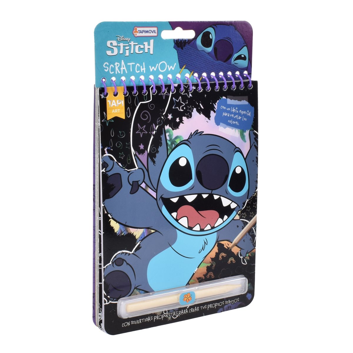 Libro Con Actividades Para Raspar Con Lapiz - Stitch