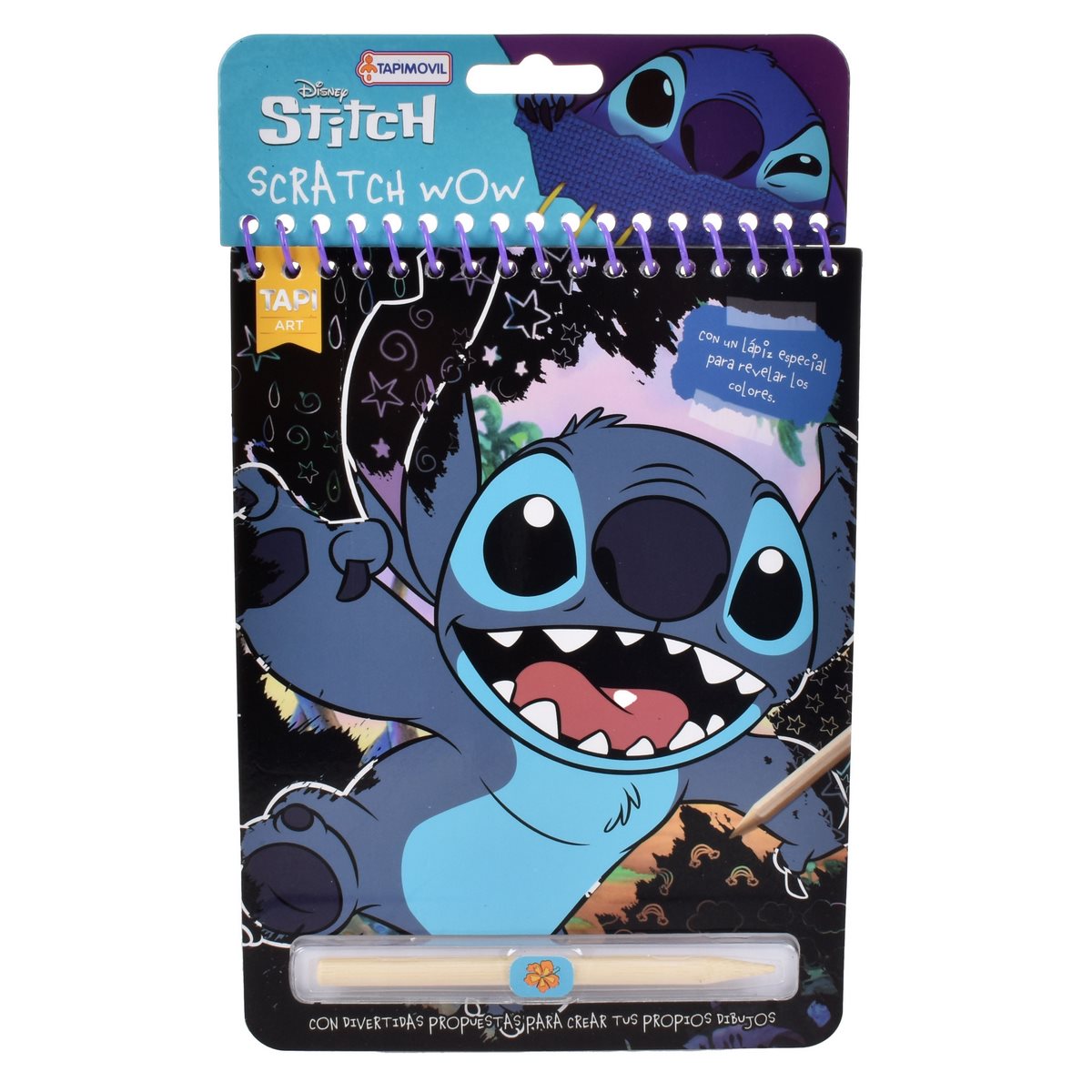 Libro Con Actividades Para Raspar Con Lapiz - Stitch