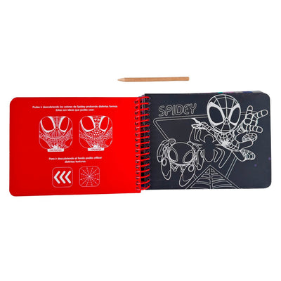 Libro Con Actividades Para Raspar Con Lápiz - Spiderman