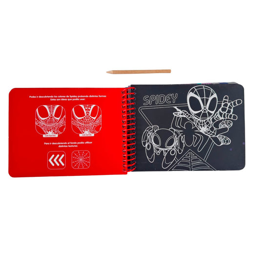 Libro Con Actividades Para Raspar Con Lápiz - Spiderman