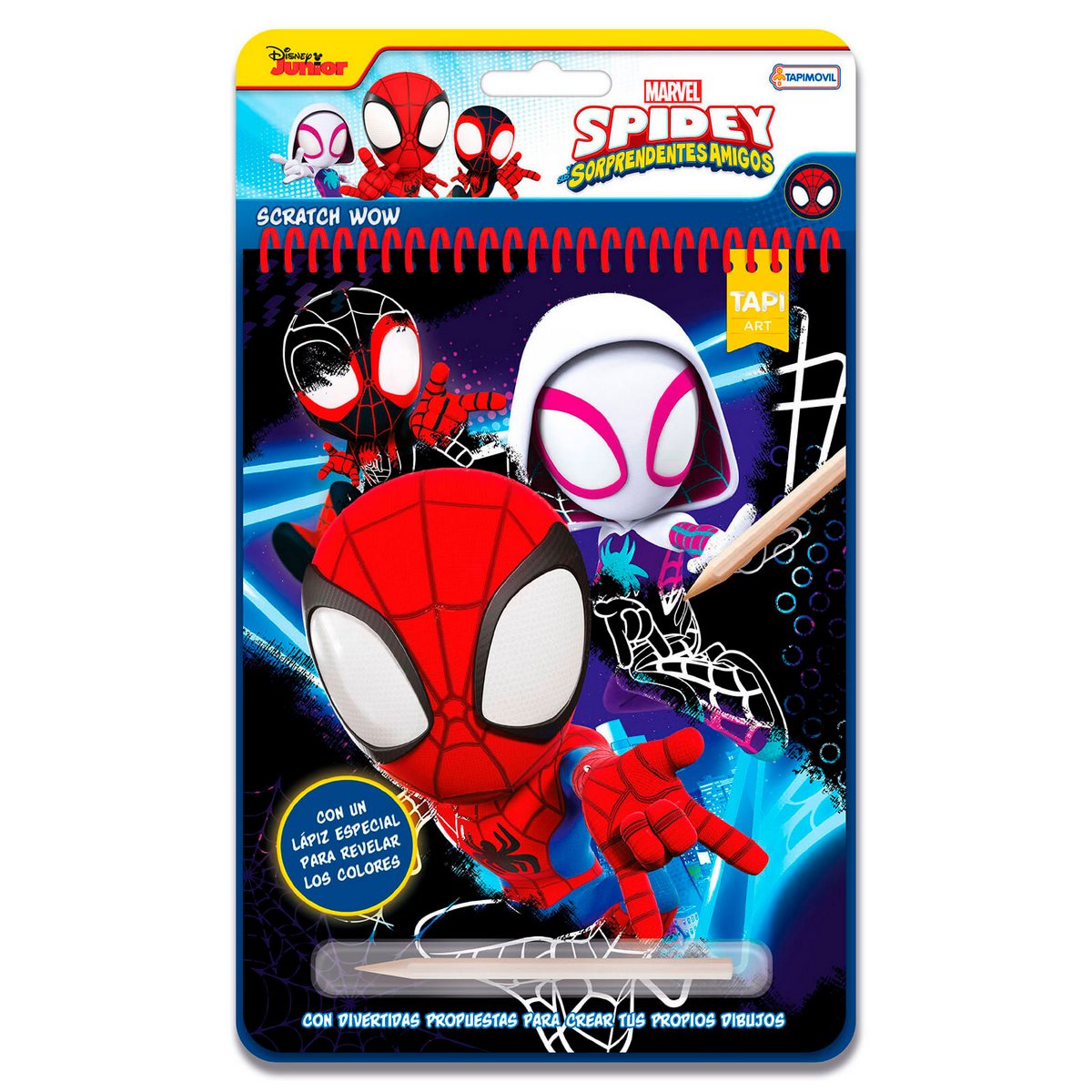 Libro Con Actividades Para Raspar Con Lapiz - Spidey