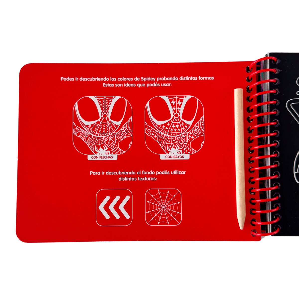 Libro Con Actividades Para Raspar Con Lapiz - Spidey