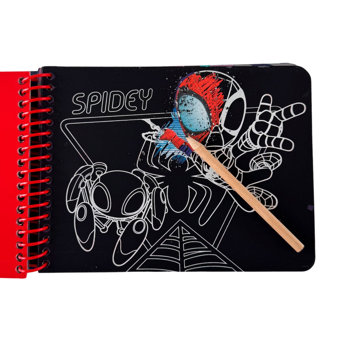 Libro Con Actividades Para Raspar Con Lapiz - Spidey