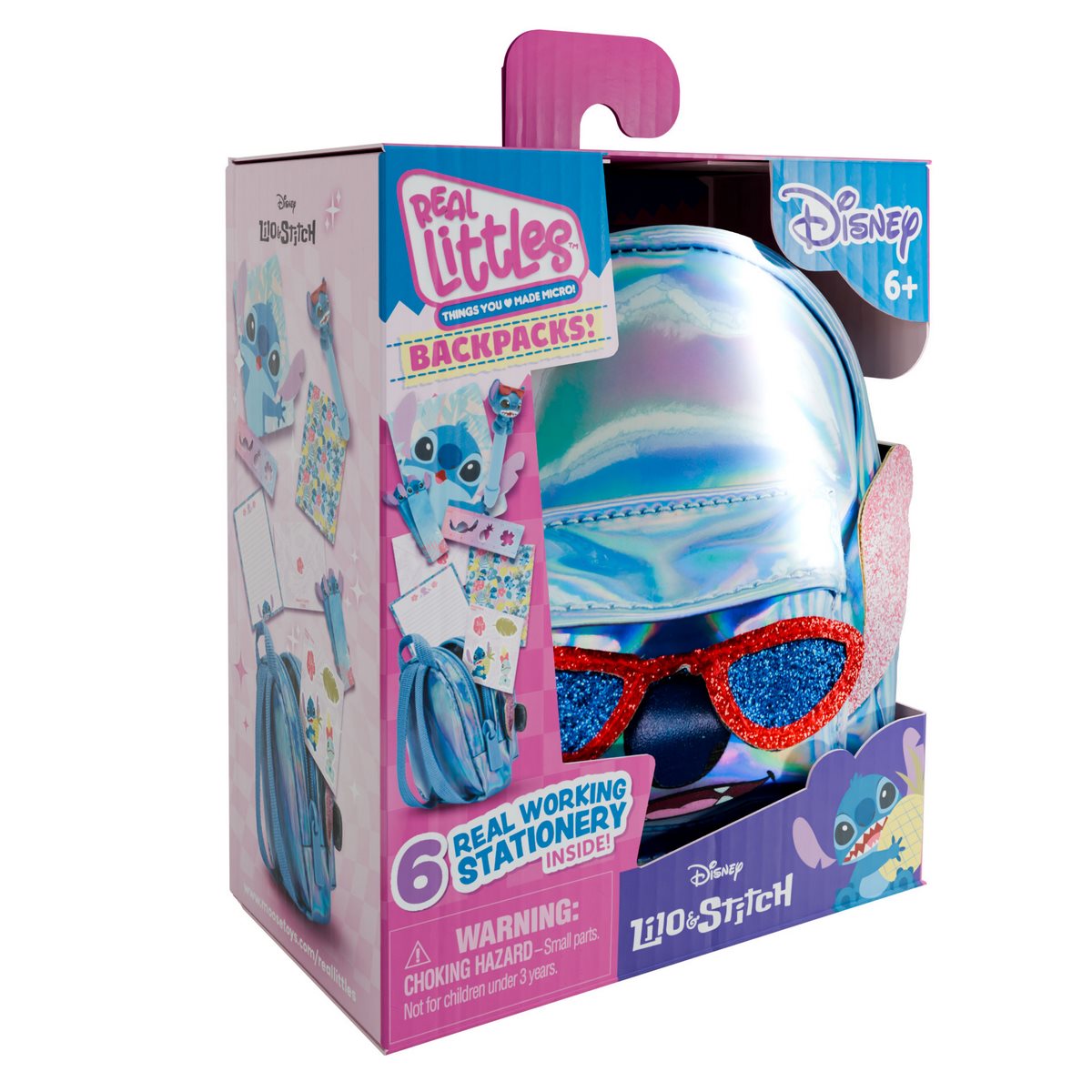 Mini Mochila Stitch Con Accesorios Real Littles