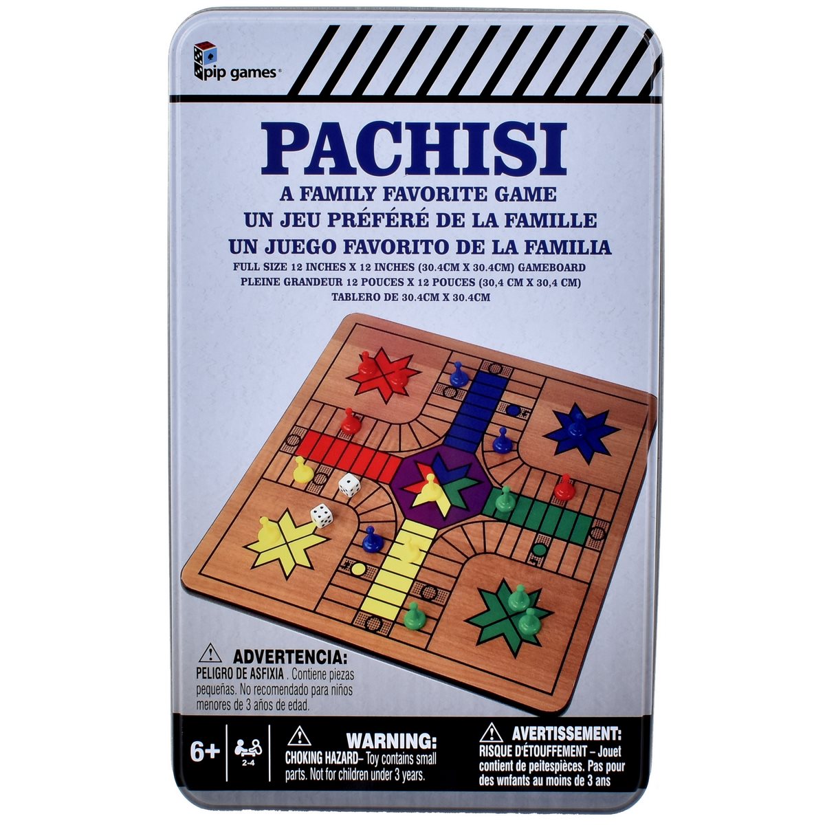 Juego De Ludo En Caja Metalica