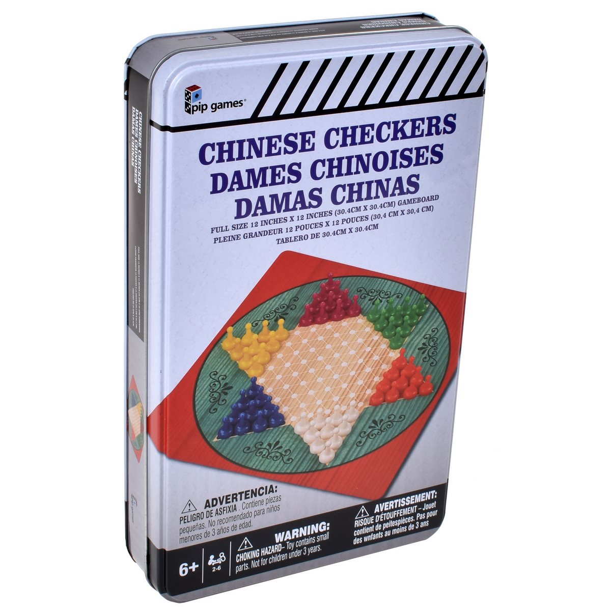 Juego De Mesa Tablero Chino En Caja Metálica