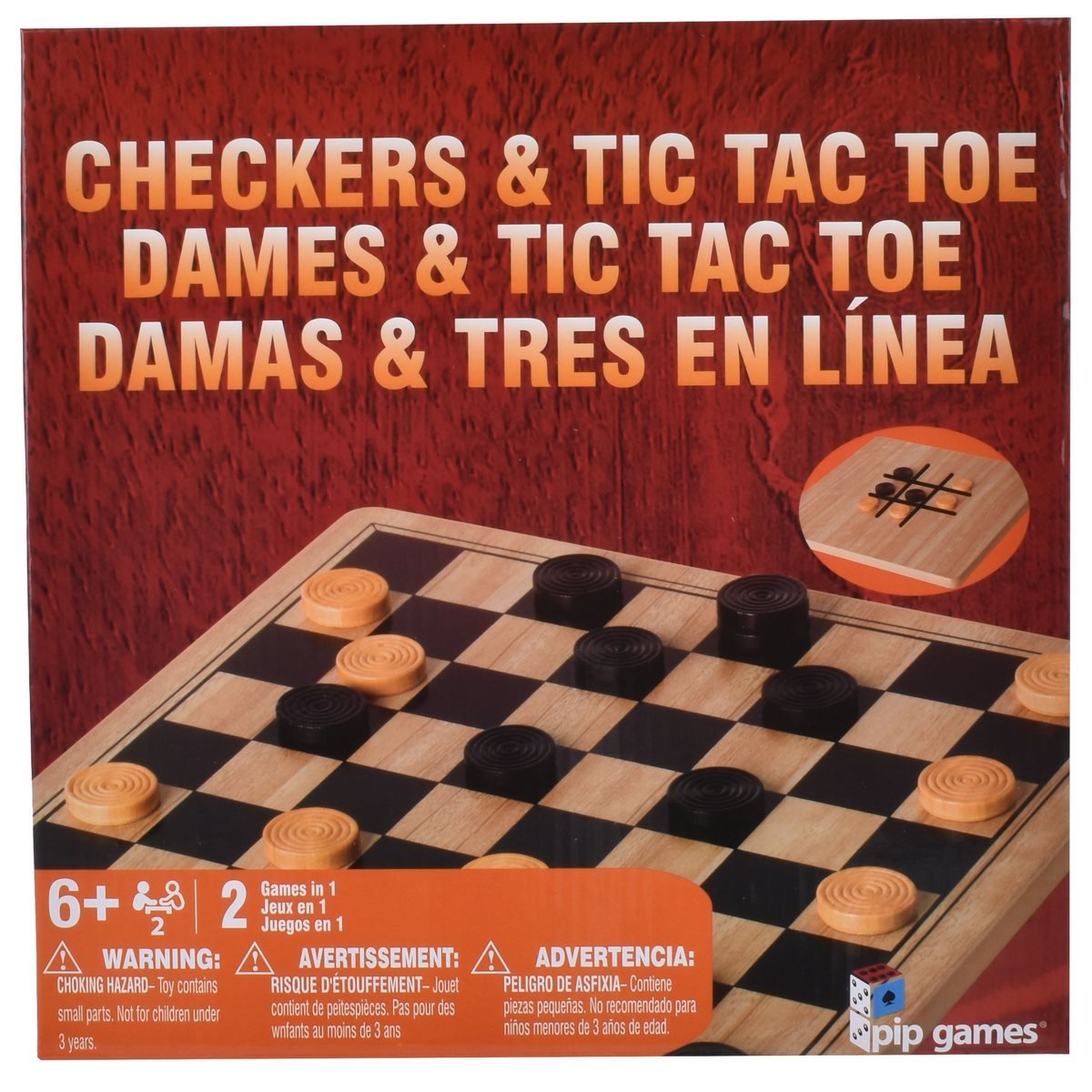 Juego Damas Y Gato De Madera