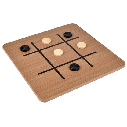Juego Damas Y Gato De Madera