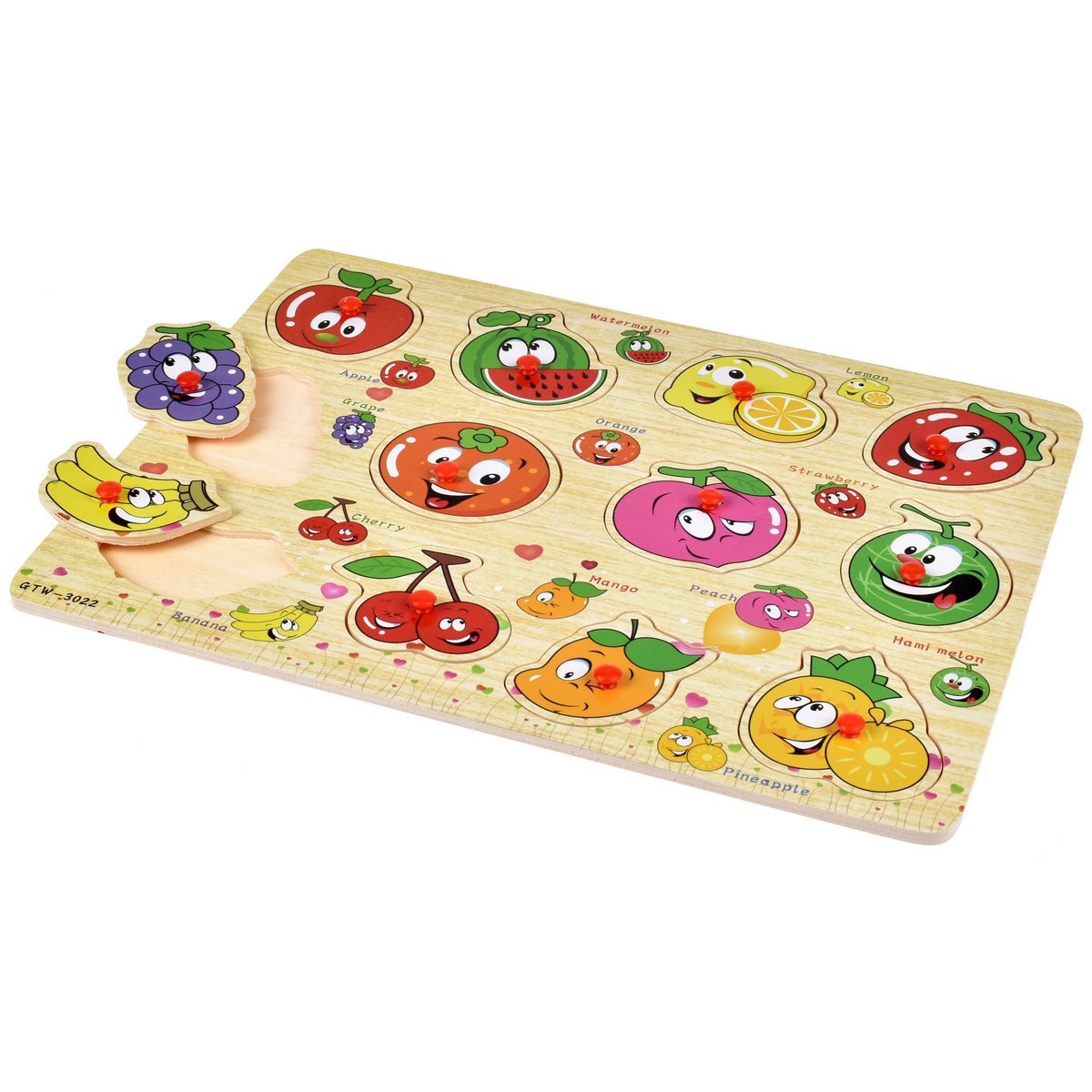 Puzzle  Madera Frutas