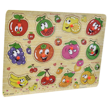 Puzzle  Madera Frutas