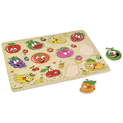 Puzzle  Madera Frutas