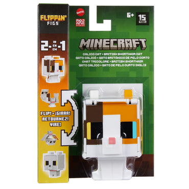 Minecraft Vanilla Figura De Accion Flippin - Gato Calicó