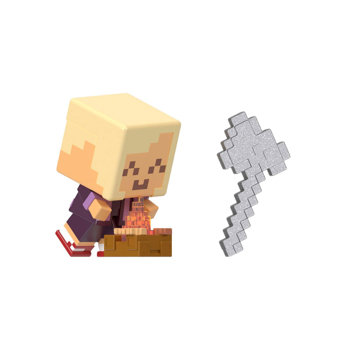 Figura De Accion Minecraft Vanilla Mini Mining - Amarillo