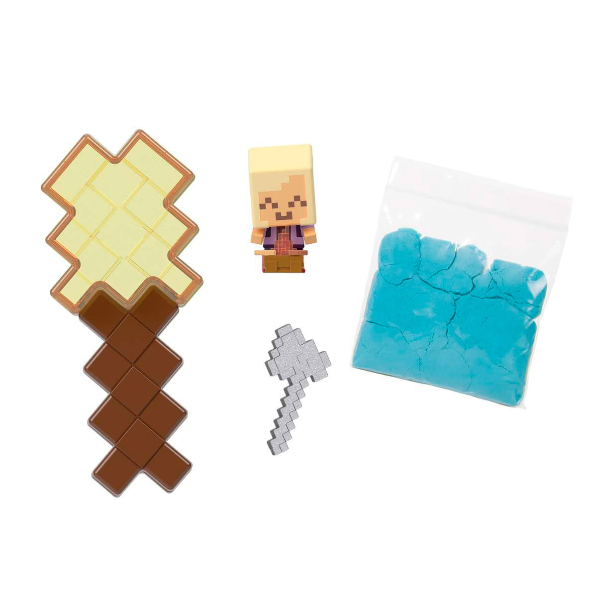 Figura De Accion Minecraft Vanilla Mini Mining - Amarillo