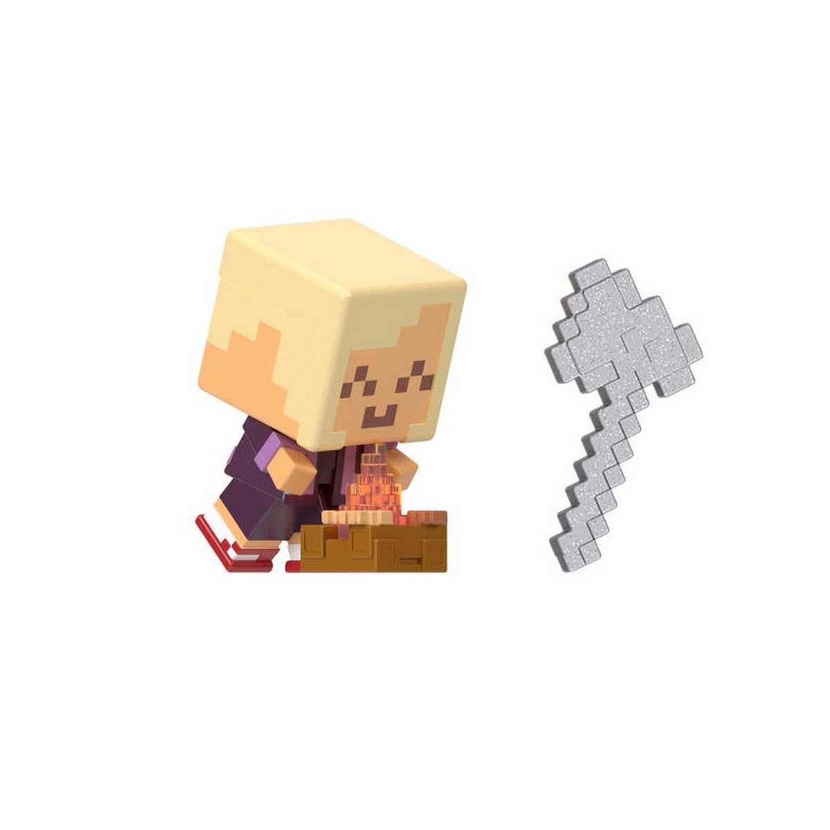 Figura De Accion Minecraft Vanilla Mini Mining - Amarillo