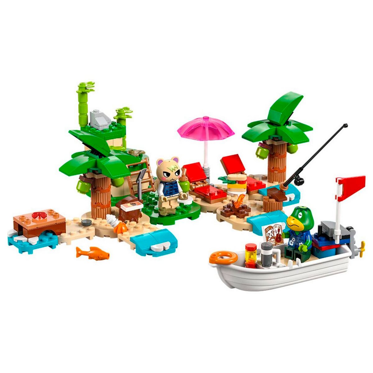Lego Animal Crossing Tour Isleño En La Barca Del Capitán