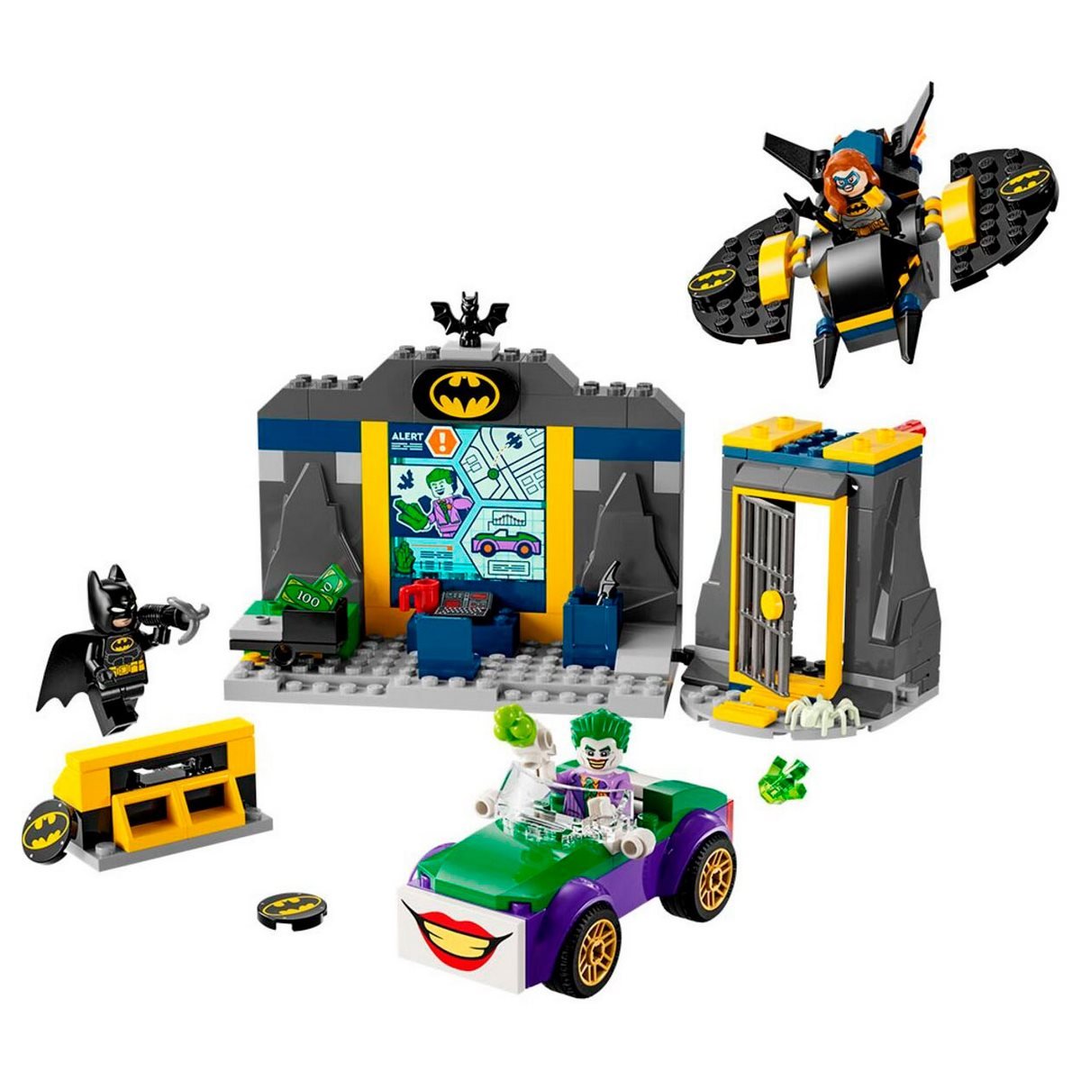 Lego Super Heroes Dc Baticueva Con Batman Batgirl Y Joker
