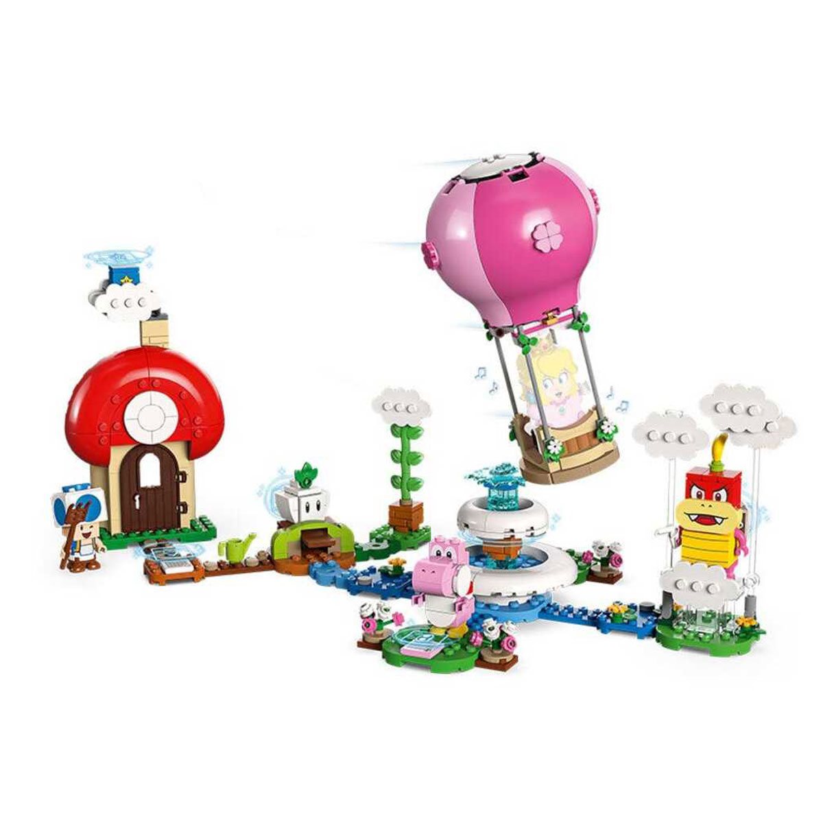 Lego Super Mario Set Exp Paseo En Globo Jardín Peach