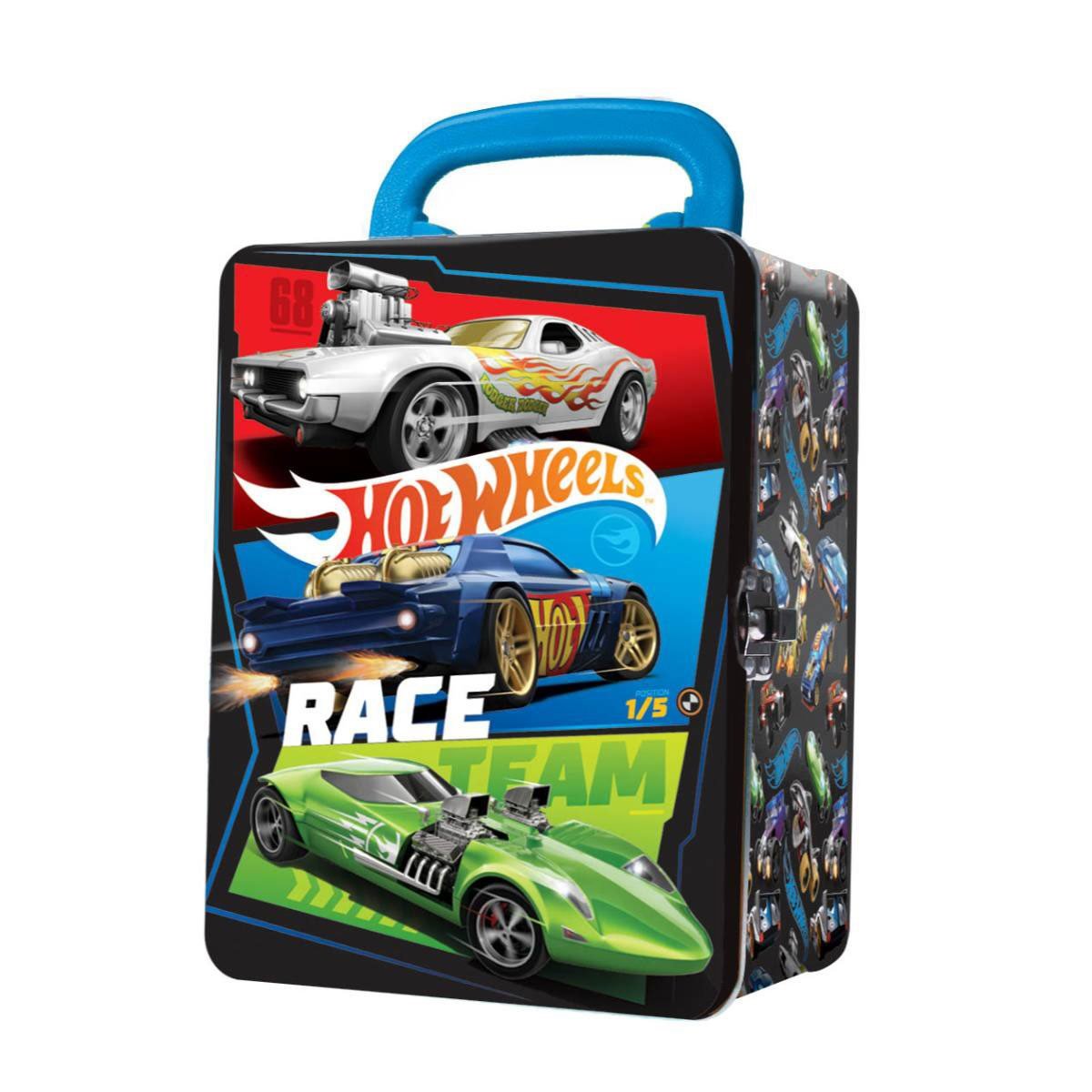 Caja Metalica Portautos Hotwheels Diseño C