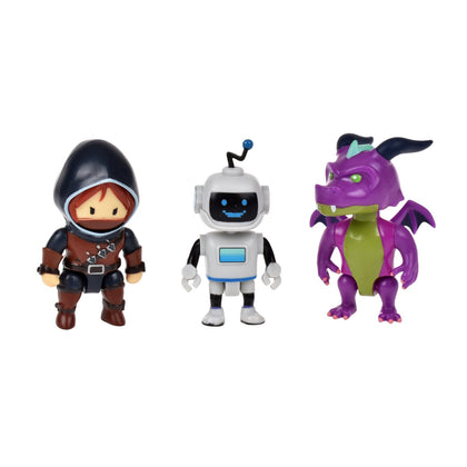 Pack 3 Figuras 8 Cms Articuladas Stumble Guys - Stumblebot Mk2