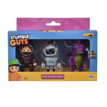 Pack 3 Figuras 8 Cms Articuladas Stumble Guys - Stumblebot Mk2