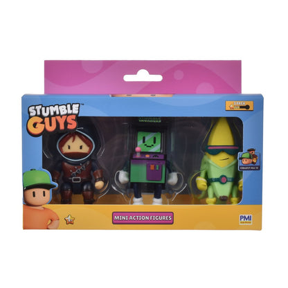 Pack 3 Figuras 8 Cms Articuladas Stumble Guys - Stumble Invaders