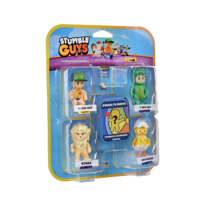 Pack 5 Figuras 5 Cms Stumble Guys - T-Rex Guy