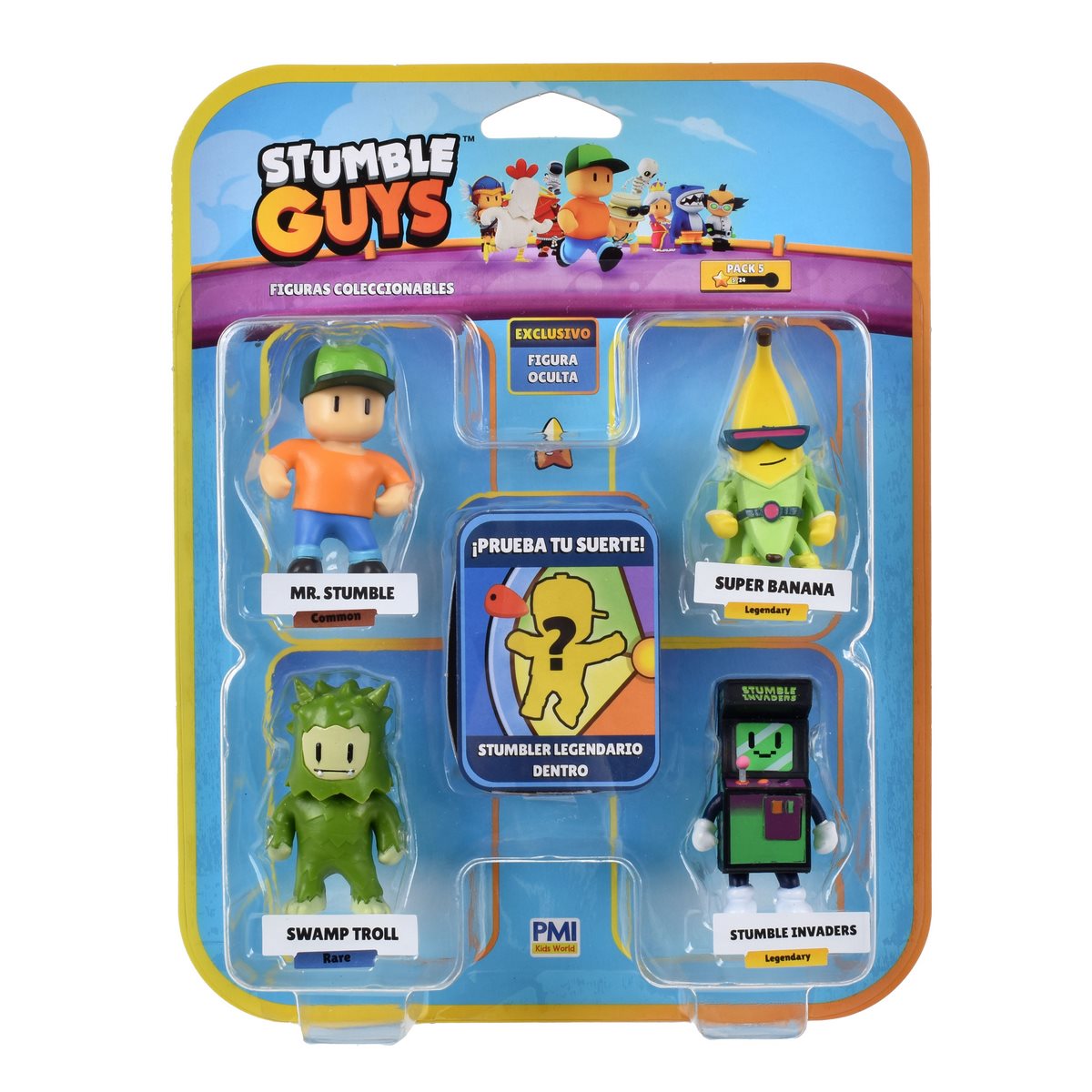 Pack 5 Figuras 5 Cms Stumble Guys - Super Banana