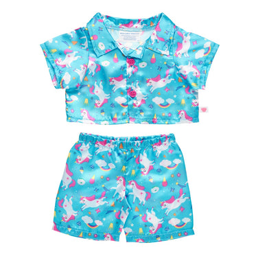 Pijama Celeste Unicornios Build-A-Bear