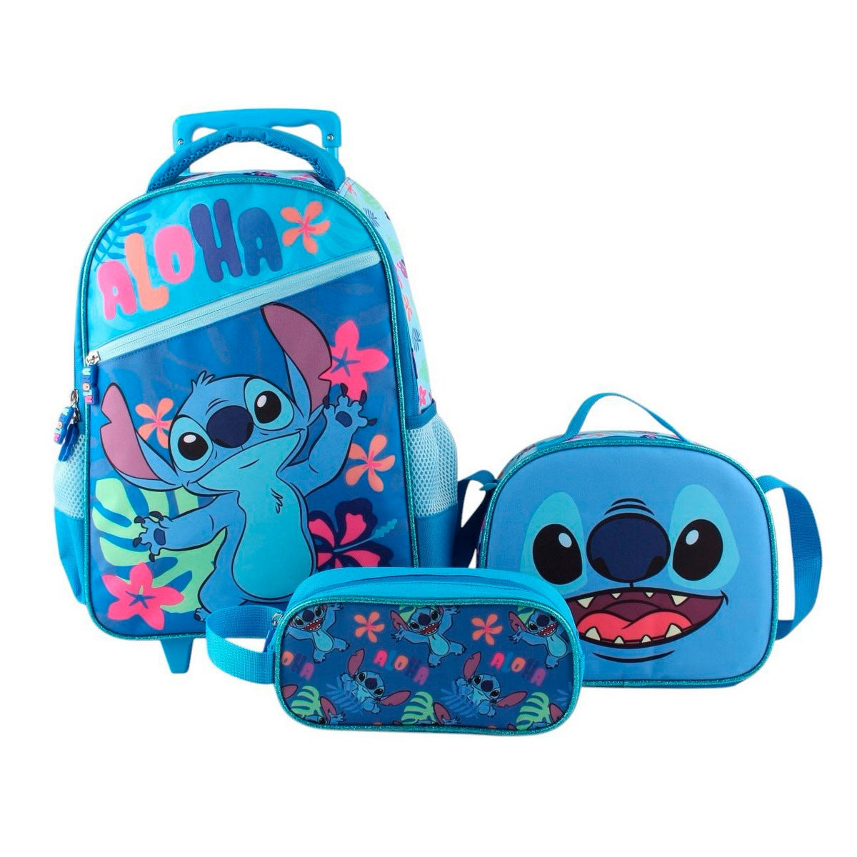 Set Promo Bts Con Ruedas 3 Piezas Stitch