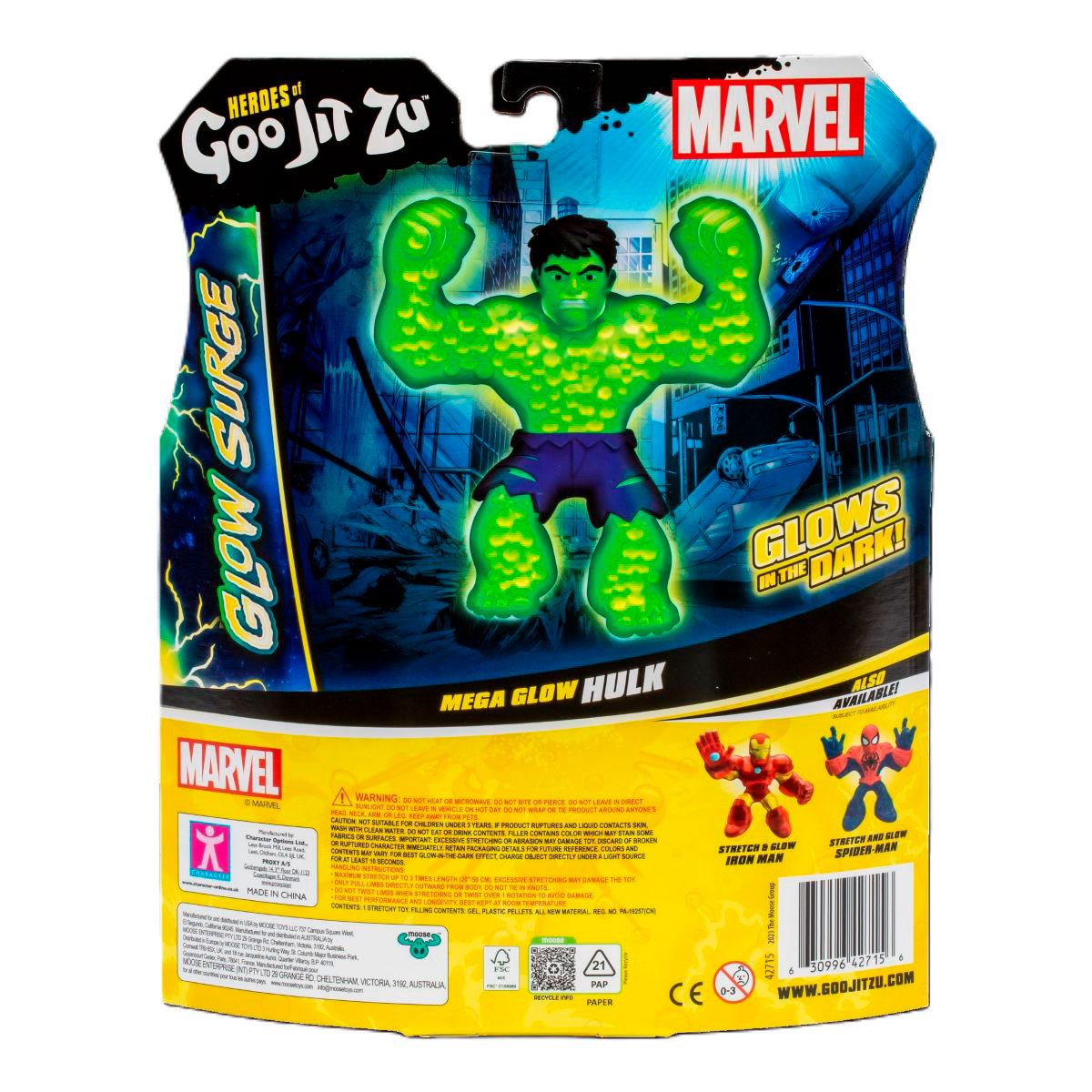 Goo Jit Zu Marvel Glow Surge - Hulk