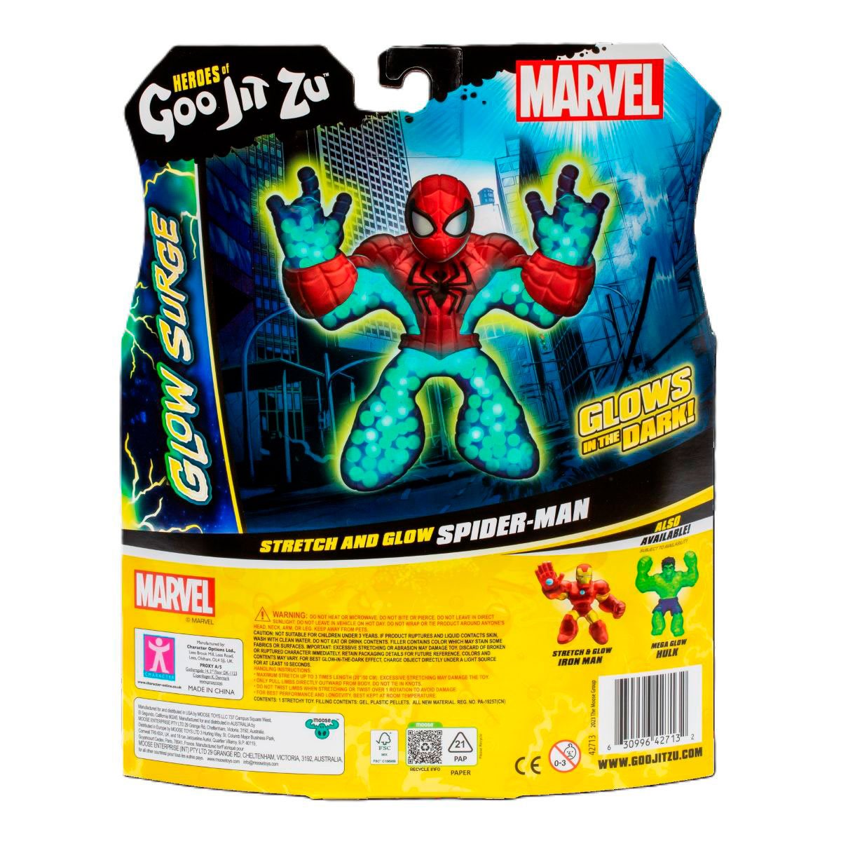 Goo Jit Zu Marvel Glow Surge - Spider Man
