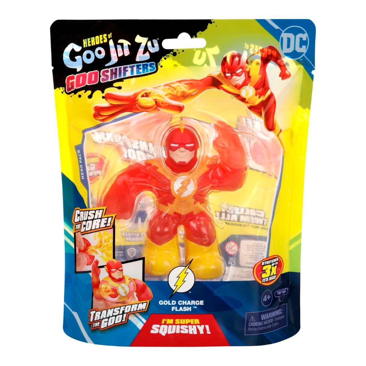 Goo Jit Zu Dc Goo Shifters  Superheroes - Gold Charge Flash