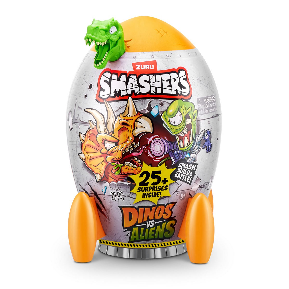 Smashers Dino Vs Aliens – Huevo Sorpresa Aplastable Con Dinosaurio Y Alienígenas, Más De 20 Sorpresas