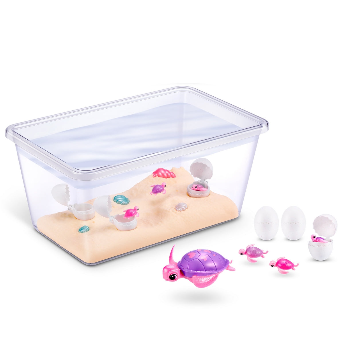 Mamá Y Bebe Tortuga Sorpresa Pets Alive De Zuru