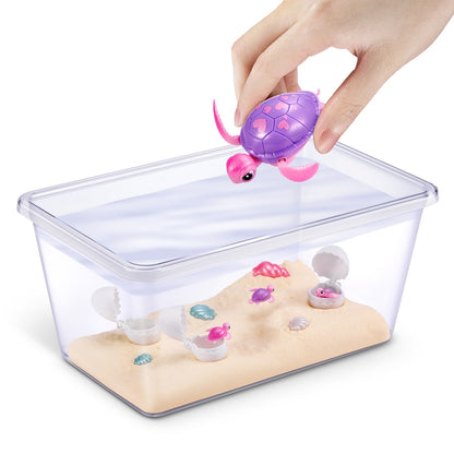 Mamá Y Bebe Tortuga Sorpresa Pets Alive De Zuru